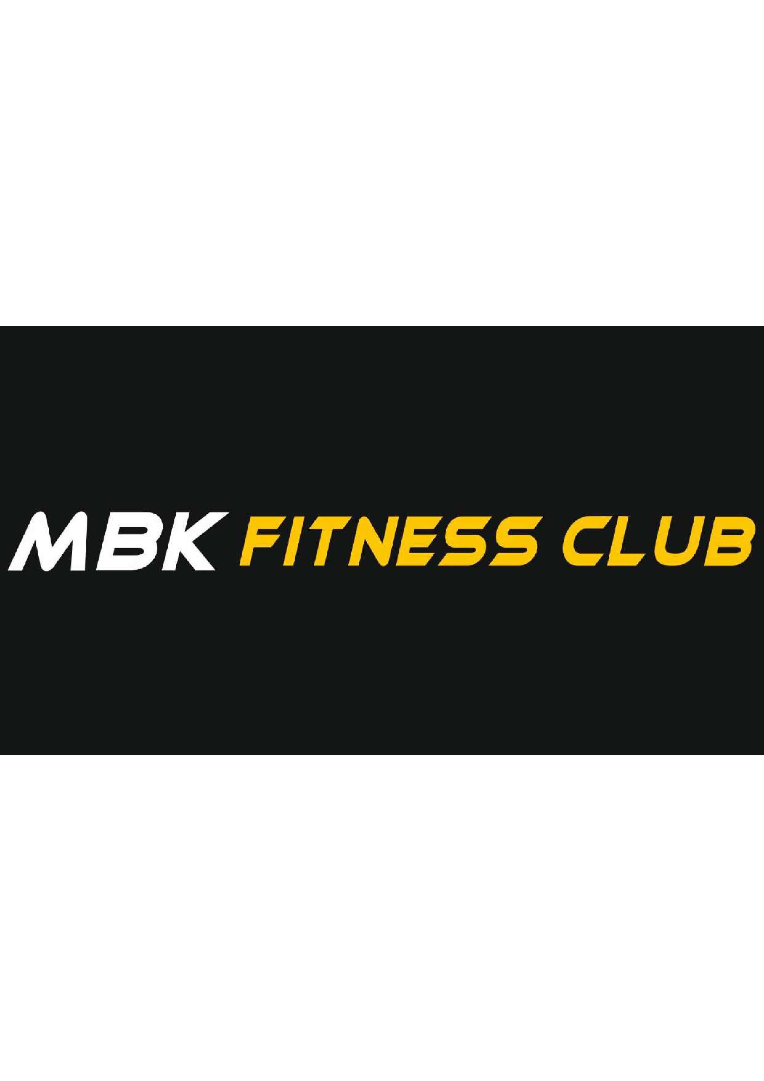 MBK Fitness - Logo